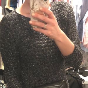 Tees by Tina black metallic scoop neck dress 💃